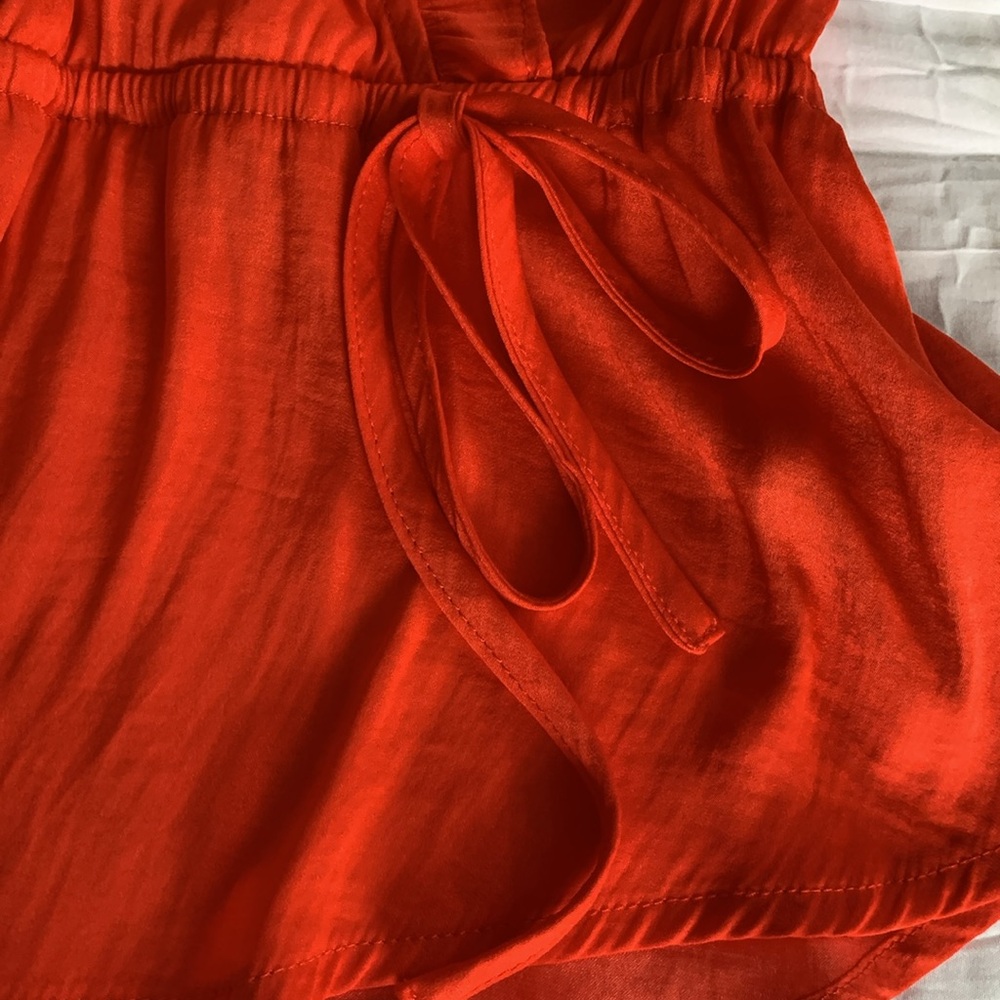 A NEW DAY Women’s Ruffle Surplice Front Blouse Side Tie Elastic Waist SIZE‎ M - Picture 6 of 13